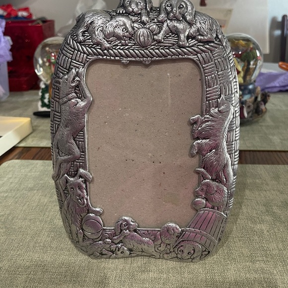 Arthur Court Other - Vintage 1987 Arthur Court Puppy Dog and Puppy Frame 5x7 Photo Size